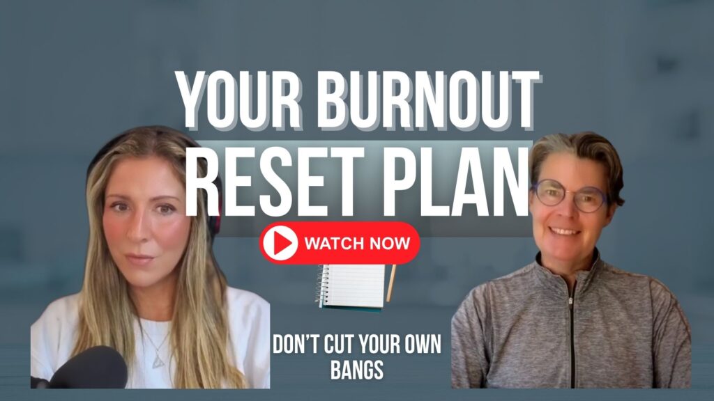 In this episode of Don’t Cut Your Own Bangs, I sit down with psychologist, TEDx speaker, and author Dr. Kate Lund to unpack the very real emotional toll of everyday life—and how to meet it with practices that actually last. Through Kate’s story (growing up with a rare medical condition), her years as an athlete and parent of twins, and decades of clinical work, we explore grounded ways to build resilience when you’re overwhelmed by life challenges.

The Emotional Toll of Life Challenges: Resilience Tools with Dr. Kate Lund